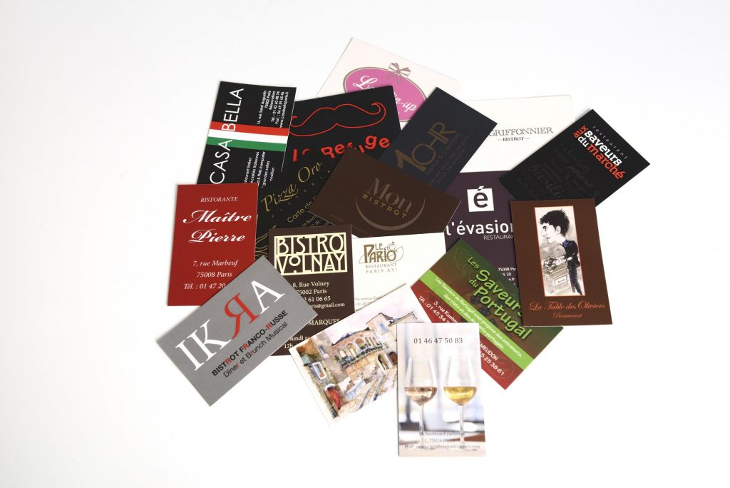 cartes de visite personnalisées