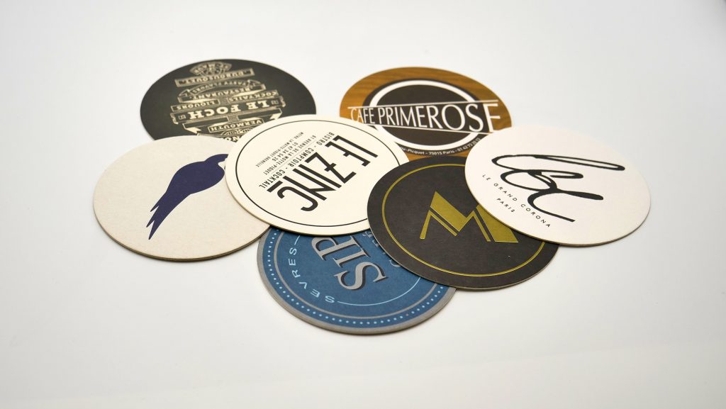 sous-bock imprimés pour restaurant et brasserie