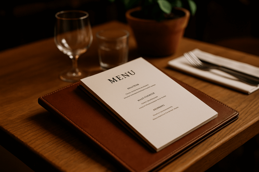 papier-imprimer-menus-restaurant