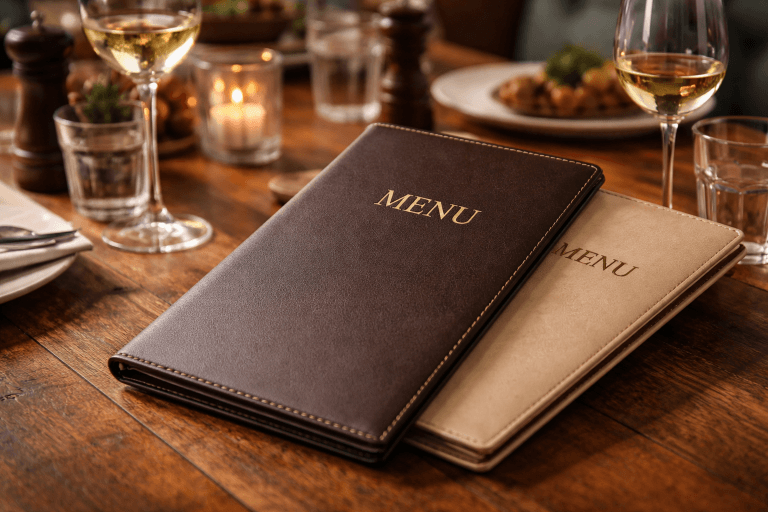 choisir-menu-cuir-synthétique-restaurant